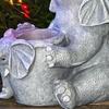 Solare Elefanten-Gartenstatue Niedlicher Harzelefant Bewässerungsleuchte Wasserdichte Outdoor-Lichterkette für Hof Terrasse Rasen Dekoration Geschenk für Elefantenliebhaber