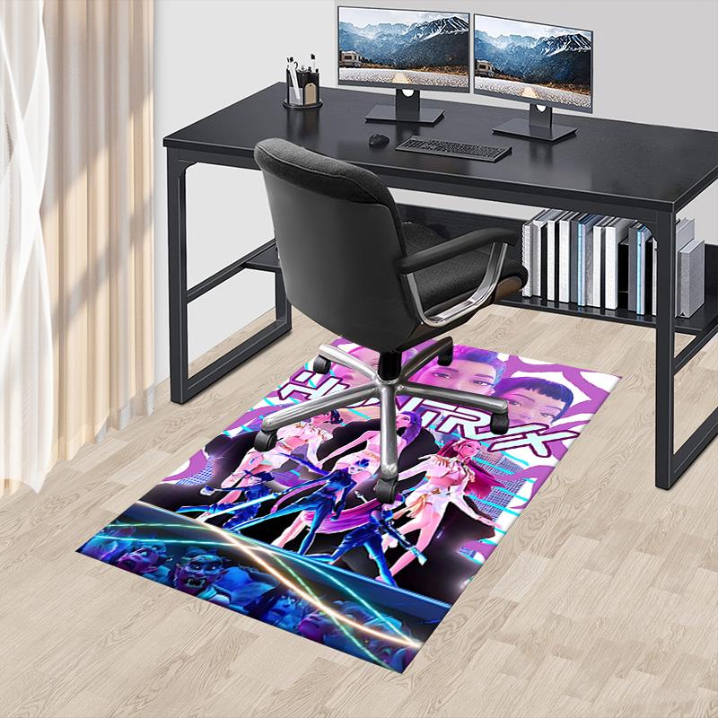 Huntrx Future Fashion Icons Carpet For Playroom Bedroom Living Room Sofa Home Decorkids Game Area Rug Nonslip Floor Mat