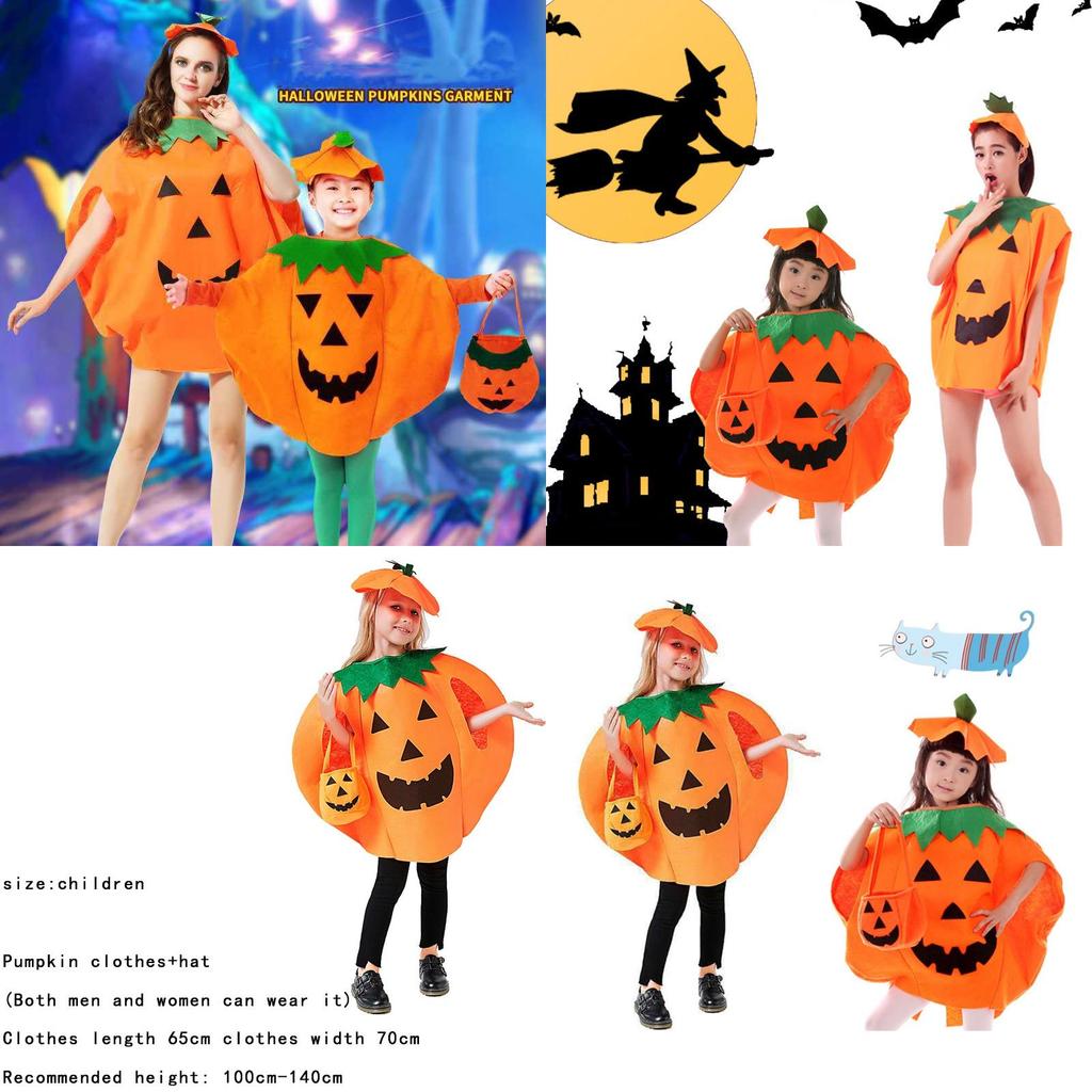 Unique Handmade Pumpkin Costume Set For Halloween And Cosplay