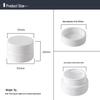 5g Nail Art Gel Storage Bottle - Pure White, Light-Proof, Anti-Overflow Ring.