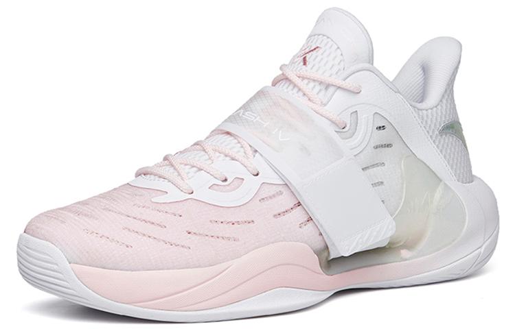Men's Sneakers ANTA Splash 4 Basketball Shoes Men's Low-top White/Pink