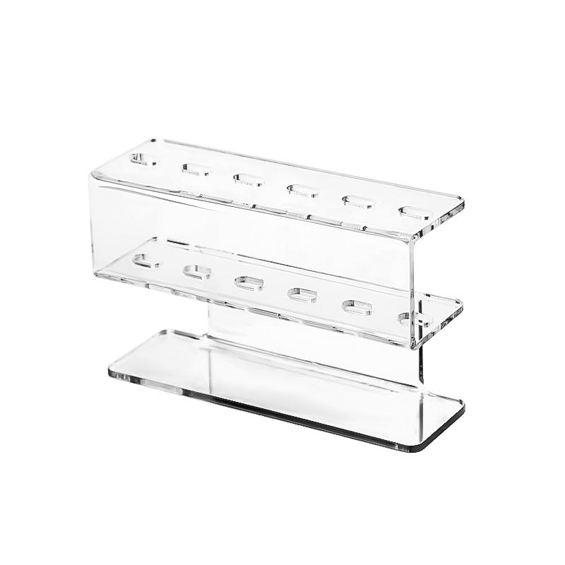 

6holes Tweezer Storage Rack Acrylic Eyelash Grafting Tool Organizer Space-Saving Tweezers Shelf Makeup Tools Display Stands