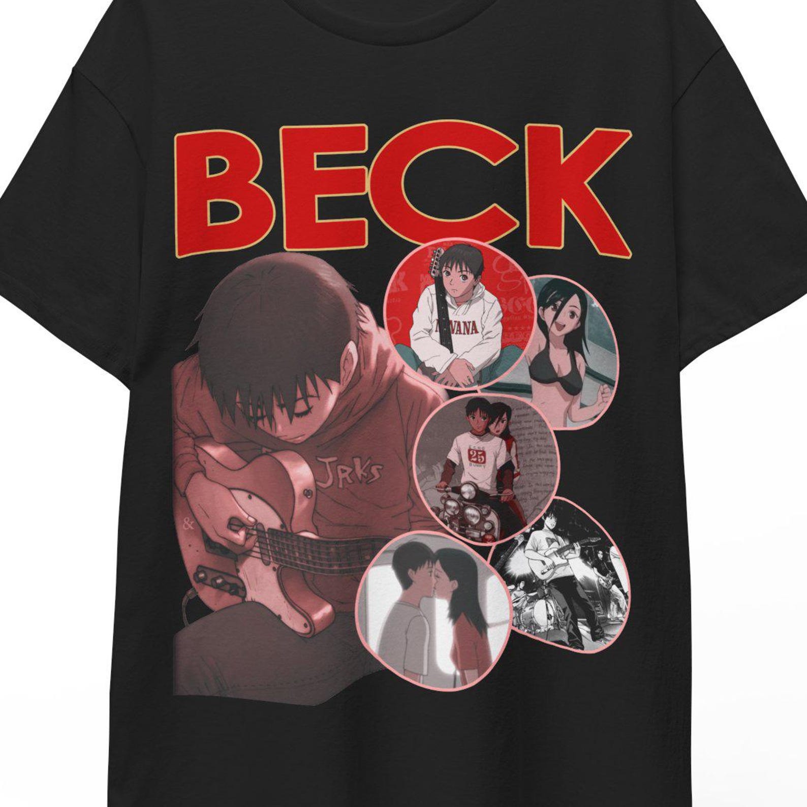 Beck Mongolian Chop Squad , Beck Anime , Beck Shirt , Beck Tshirt , Beck Graphic Tee , Beck Merch, Beck Anime Shirt , Beck Anime Gift Tees 4XL