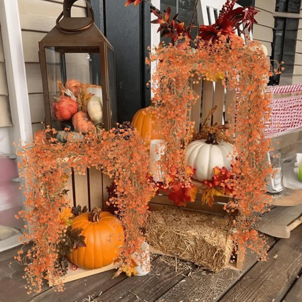 Realistic Black Fake Vine Fall Garland Ferns Realistic Vines Decor for 1PC Home Wall Decor