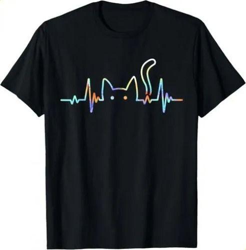 2026 Tshirttshirtheartbeat Lover Animal Silhouette Cute Cat 2XL