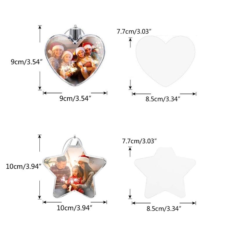 Thermal Sublimation Ornament Blank Multi Shape Christmas Decoration Pendant Heat Transfer Product DIY Crafts Making