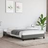 vidaXL Bed Frame Without Mattress Dark Grey 120x190 Cm Fabric