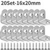 90 Degree L Joint Brackets Stainless Steel Angle Connectors Corner Brace Furniture Wood Shelf Door Cabinet Fastener with Screws