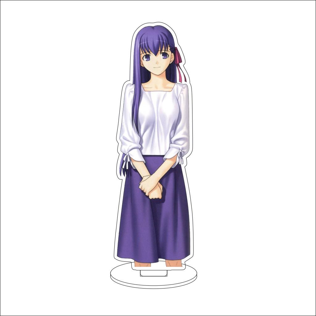 

16CM Anime Fate stay night Unlimited Blade Works Cosplay Acrylic Stand Ornaments Tohsaka Rin Figure Stand Halloween Gifts 16CM