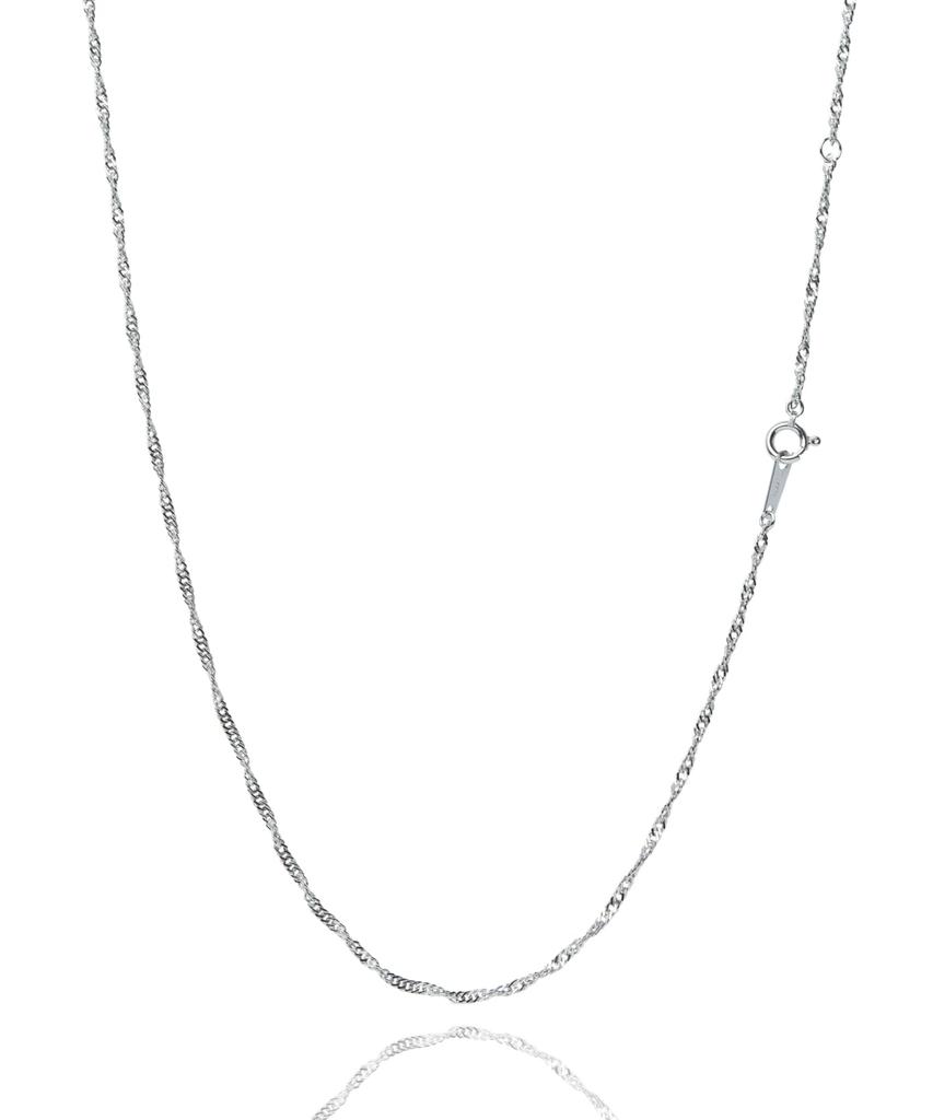 LEGAN Platinum Chain Necklace Screw PT850 Wire Diameter Length 45cm Anniversary Birthday Women Made In Japan 0.30mm