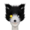 Halloween Half Face Plush Mask Artificial Fox Mask Supplies Horror Cosplay Props Carnival Cos Unisex Colorful Fox Mask For Gifts
