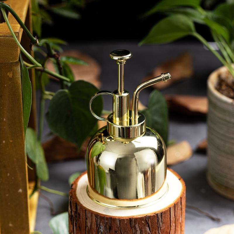 Ergonomiczna Wytrzymała Stal Nierdzewna Mała Konewka Odporna na Rdzę Lekka Na Balkon Ogród i Rośliny Domowe