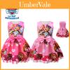 Vestido Laço Rosa Vermelho Patrulha Pata Meninas Manga Curta Festa Cosplay Princesa