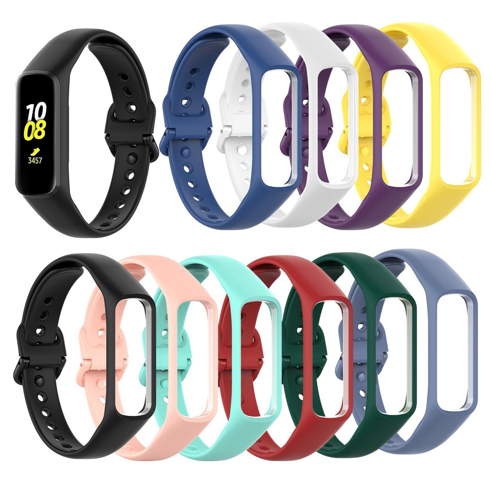 

Спортивный силиконовый ремешок для часов Galaxy Fit2 R220, сменный ремешок чёрный