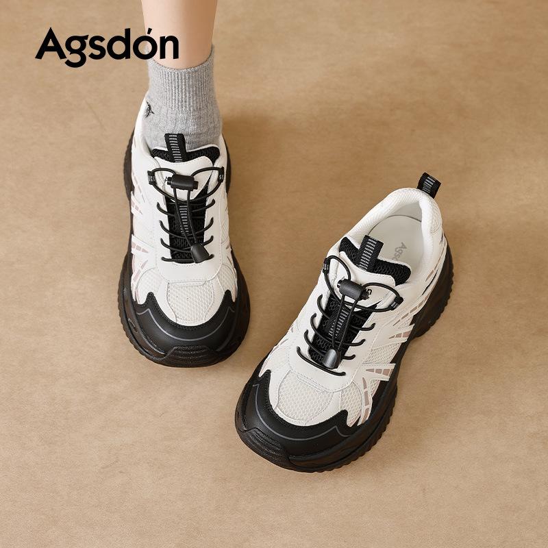 Augustine Outdoor Hiking Shoes Women's 2025 New Autumn Platform Hiking Casual Sports Shoes Lightweight Dad Shoes