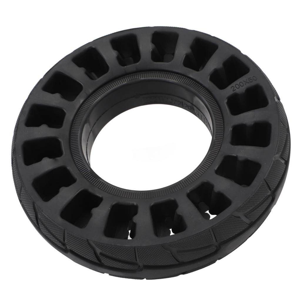 8 Inch Flat Free Solid Tire Rubber Shock Absorption Explosion Proof Replacement Tyre for Electric Scooter