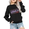 Kids' Fashion Loose-Fit Casual Long-Sleeve Christmas Print Oversized Crewneck Sweatshirt