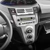 For Toyota Yaris 2006 2007 2008 2009 2010 2011 Real Soft Carbon Fiber Sticker LHD Car Central Control CD AC Knob Accessories