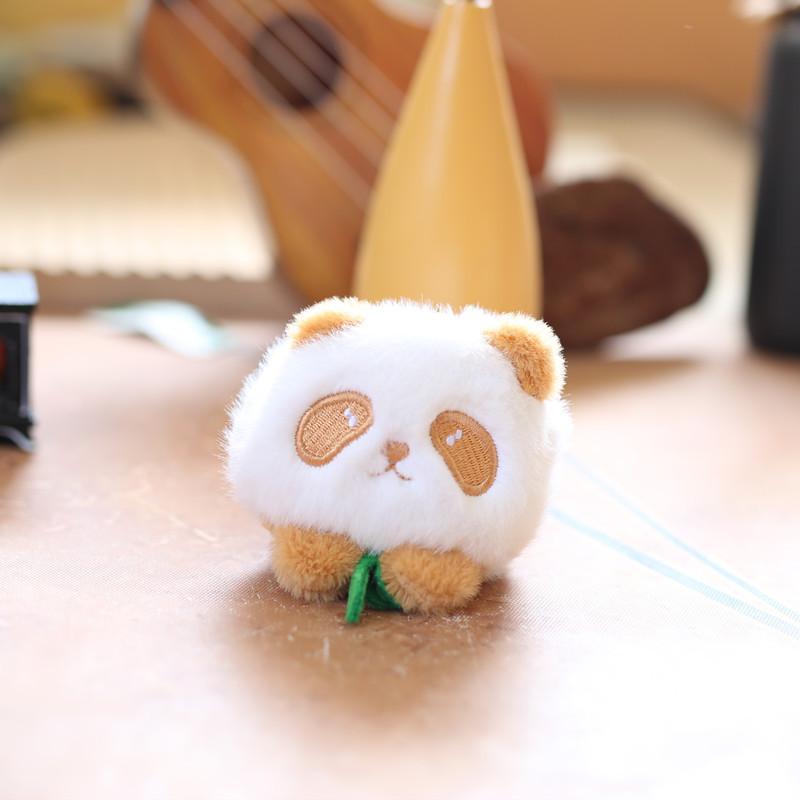 Adorable Plush Panda Keychain Toy Soft Pp Cotton Cute Bear Bag Charm