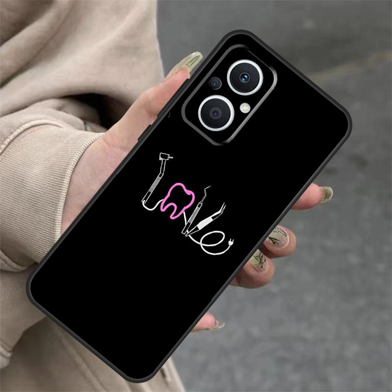 Dentist Dental Tooth Nurse Case For OPPO Reno 7 8 Lite 10 11 12 13 14 Pro 8T 12F 13F 14F OPPO Find X8 X6 X9 Pro Cover