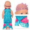 Mini Süßes Meerjungfrau Fischschwanz Kleid Kleidung für 43cm/18 Zoll Mädchenpuppe Kinder Geschenk