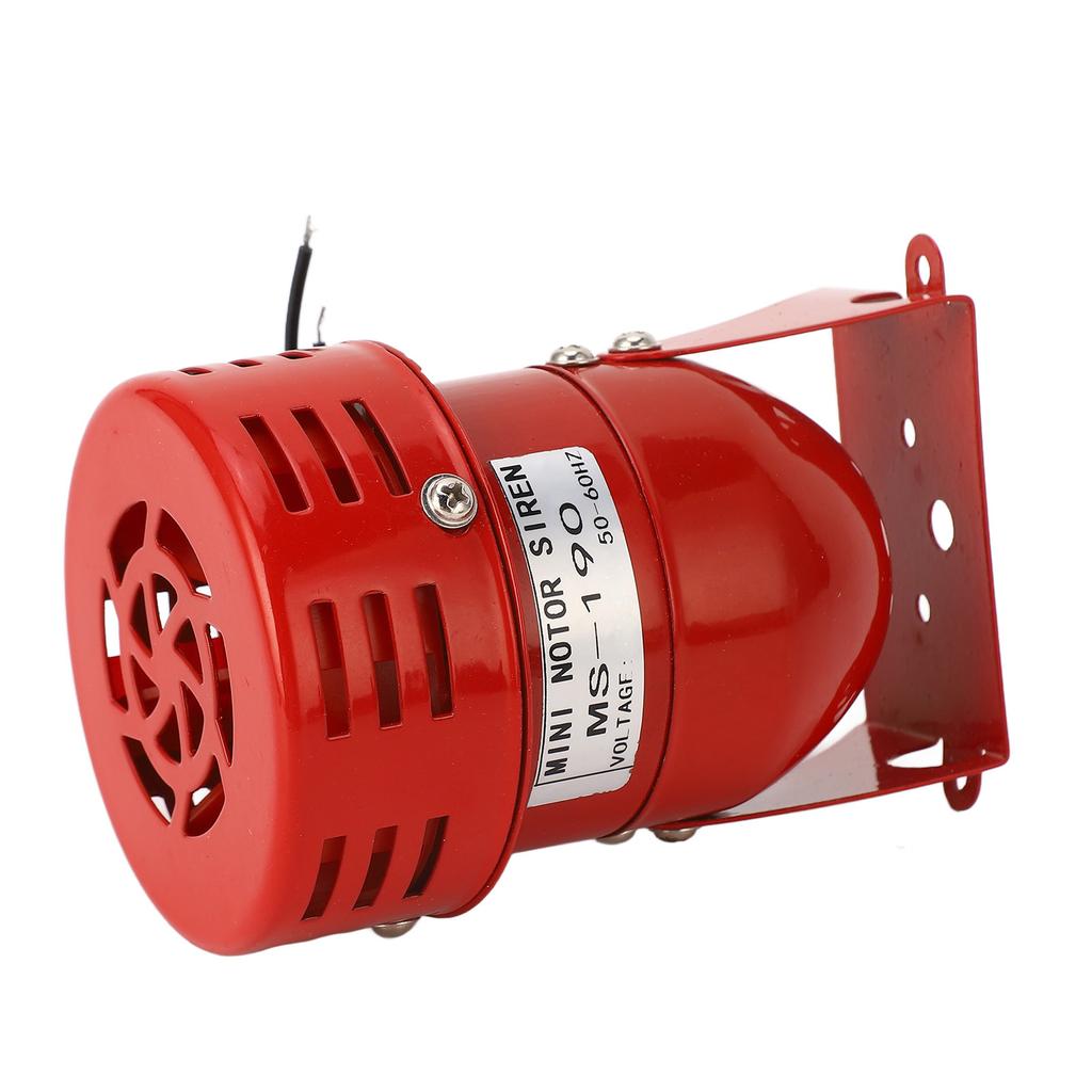 Industriemotor Alarmglocke Rote Farbe Stahl Mini Hupe Ton Summer Sirene für Autos AC110V