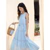 Mishow Embroidered Sleeveless High-Waist Maxi Dress
