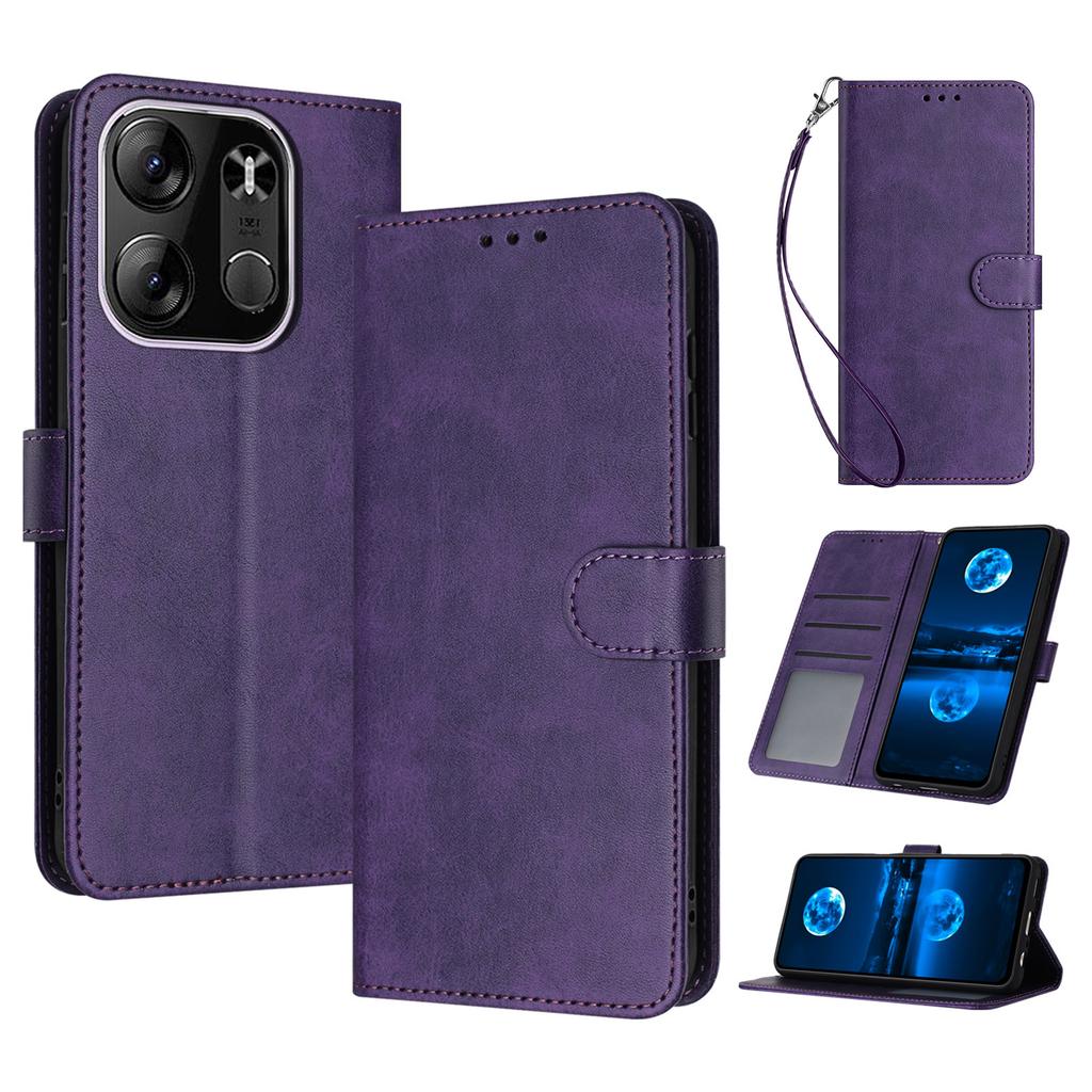For TECNO Spark Go 2023 4G/Pop 7 Pro 4G/Pop 7/Infinix Smart 7 (India) 4G/Smart 7/Smart 7 HD Calf Texture Leather Case