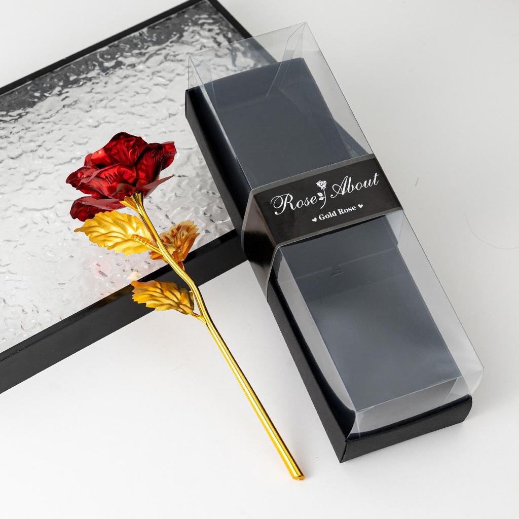 Gold Foil Rose Flower Gift – Perfect for Birthdays & Valentine's Day