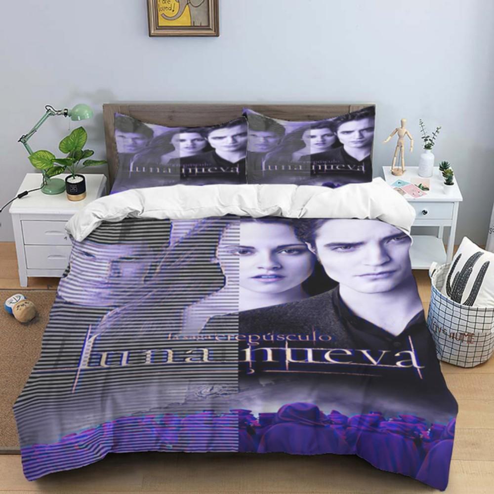 New Movie Twilight Bedding Set Love Duvet Cover Set Pillowcase Film Single Queen King Full Size Soft Bed Linen For Women Teens