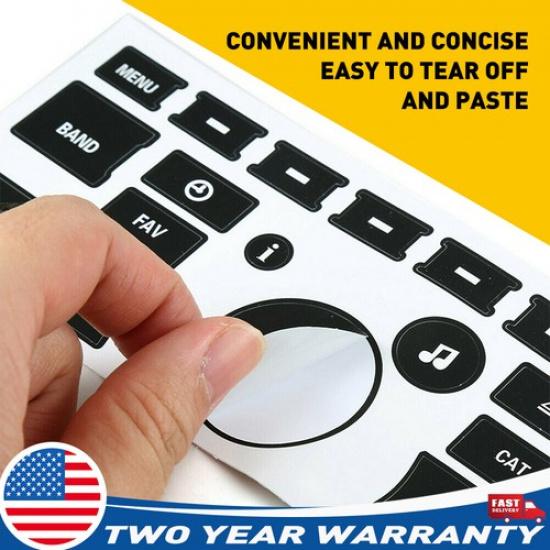 Radio Knob Volume Control Chrome Button Decal Fit Buick Chevy Sticker