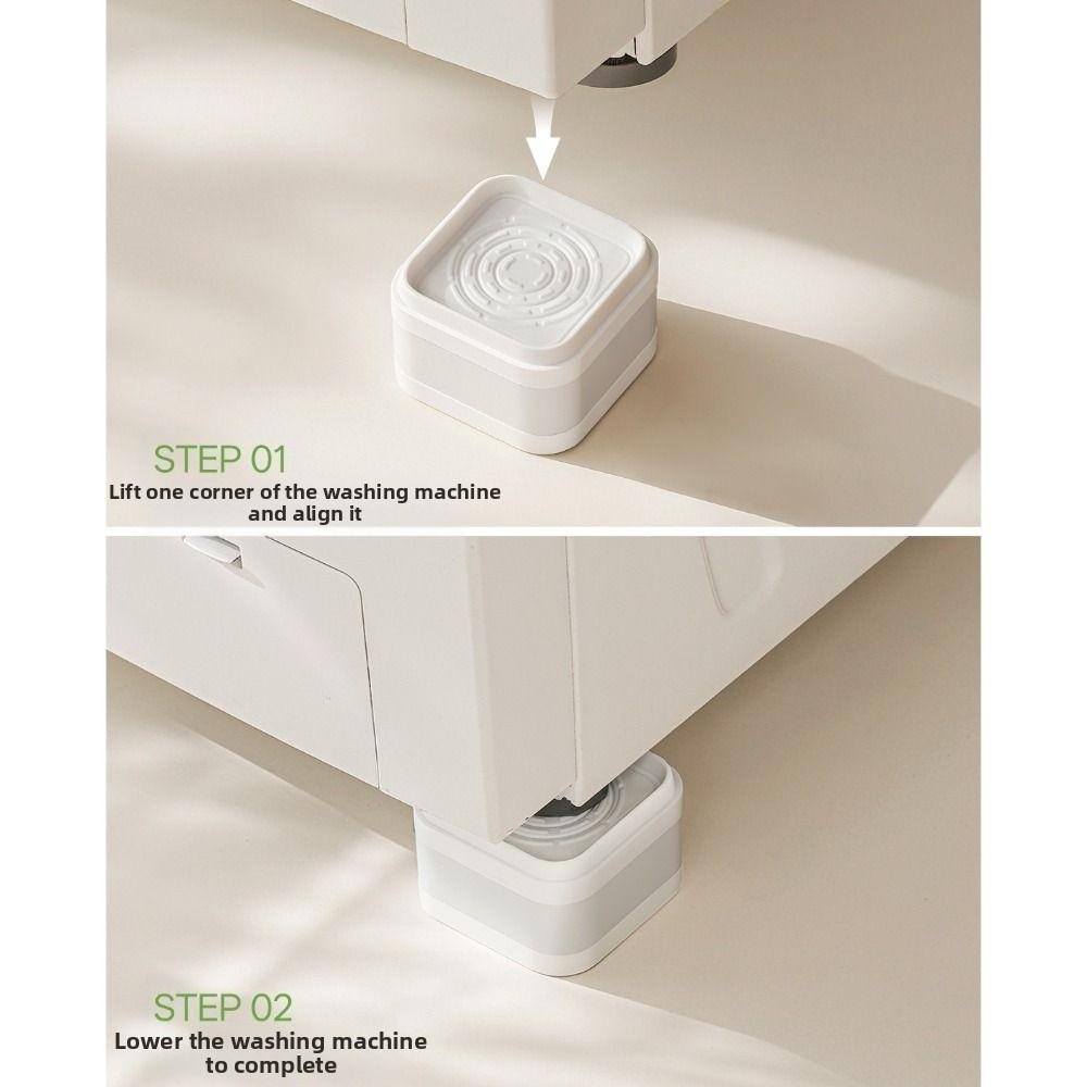 4Pcs Anti Slip Washer Anti Vibration Feet Pad Shock-absorbing Heightening Washing Machine Foot Pad Silent Dampers