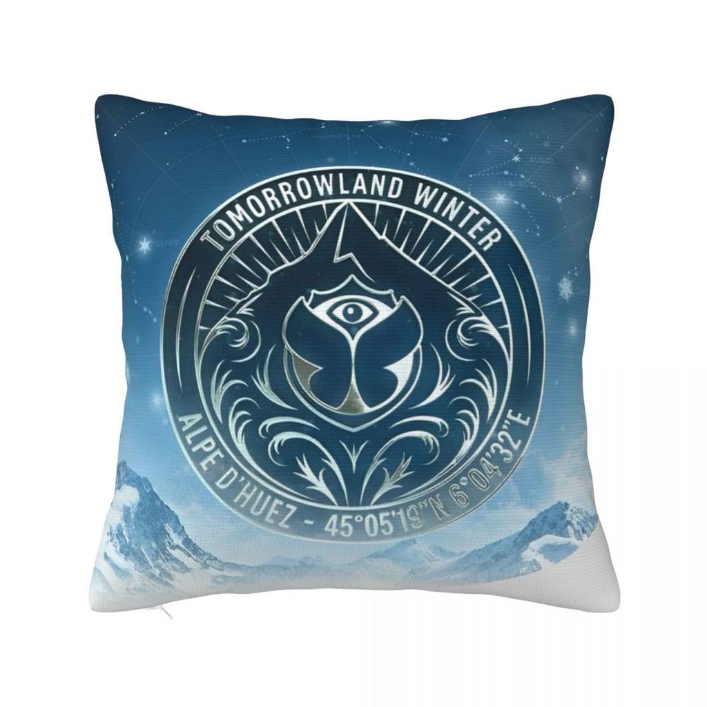 Tomorrowlandd Music Festival Pillow Case Butterfly Cushion Cover Awesome Zippered Decor Pillowcase For Sofa 45X45Cm