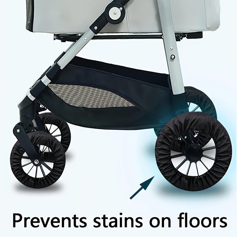 4 Stück Kinderwagen Radabdeckung Staubdicht Rollstuhl Reifenprotektor Säugling Buggy Kinderwagen Rad Schmutzabweisende Hülle
