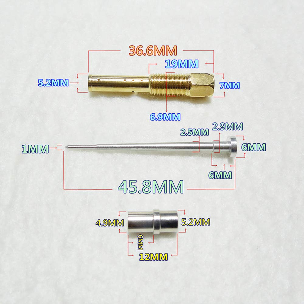 1 Set HMHonda CB400SS Compatible Carburetor Repair Kit Single Cylinder Motorcycle Carburetor Repair Kit 29.9MM Vacuum Diaphragm Plunger Configuration