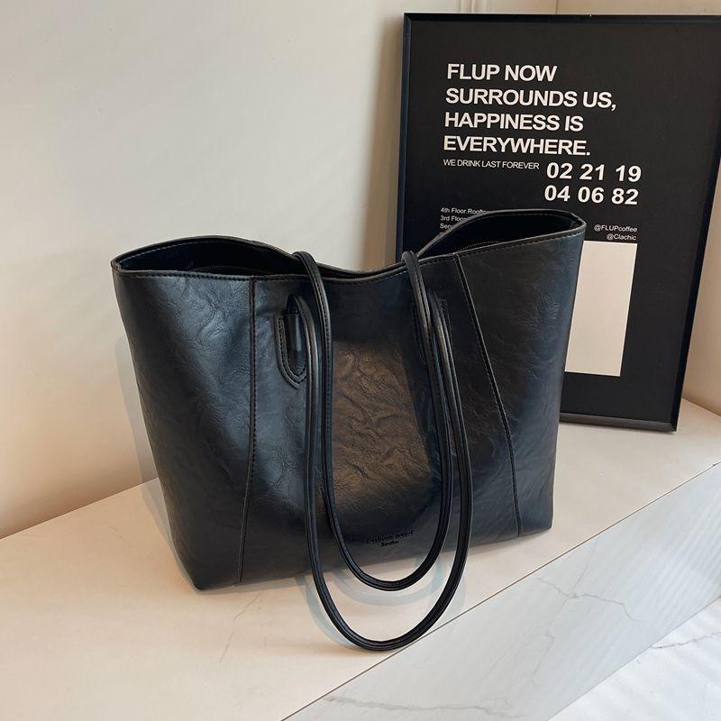 

Maillard Tote Bag Women s 2025 New Arrival Fancy Retro Shoulder Bag Large Capacity Totes Commuter Bag Black