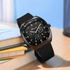 Silicone Watch Strap Mens Quartz Watch With Mineral Glass For Business Style Office Use