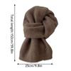 Hot Winter Thermal Knitted Scarf Women Raccoon Velvet Fur Wool Scarf Luxury Solid Color Shawl Wraps Windproof Warmer Neckerchief