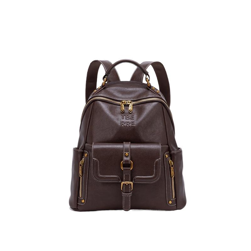 Women s Casual Soft Leather Backpack NN6624