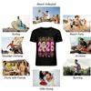 2026 New Year New Grace New Praise Glitter Firework Print Top Pure cotton T-shirt