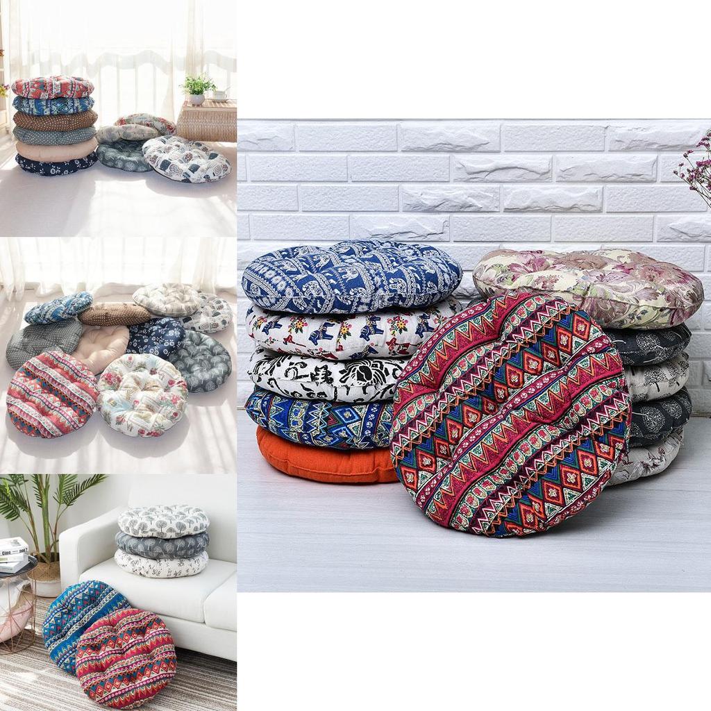 Luxuriöses rundes Kissen Patio Tatami Meditationsmatte Sitzkissen mit weichem Griffgefühl