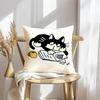 Katzenillustrationen Kissenbezug Weicher Plüsch Überwurf Kissenbezug Beidseitiger Dekorativer Kissenbezug Sofa Schlafzimmer Heimdekoration