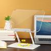 Ergonomic Acrylic Book Stand Height Adjustable and Angle for Reading Study and Cooking Foldable Portable Design