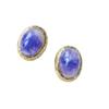 Vintage High-End Oval Texture Tiger Eye Stud Earrings Luxury Minimalist Design Luxury Feelings Jewelry Accessories