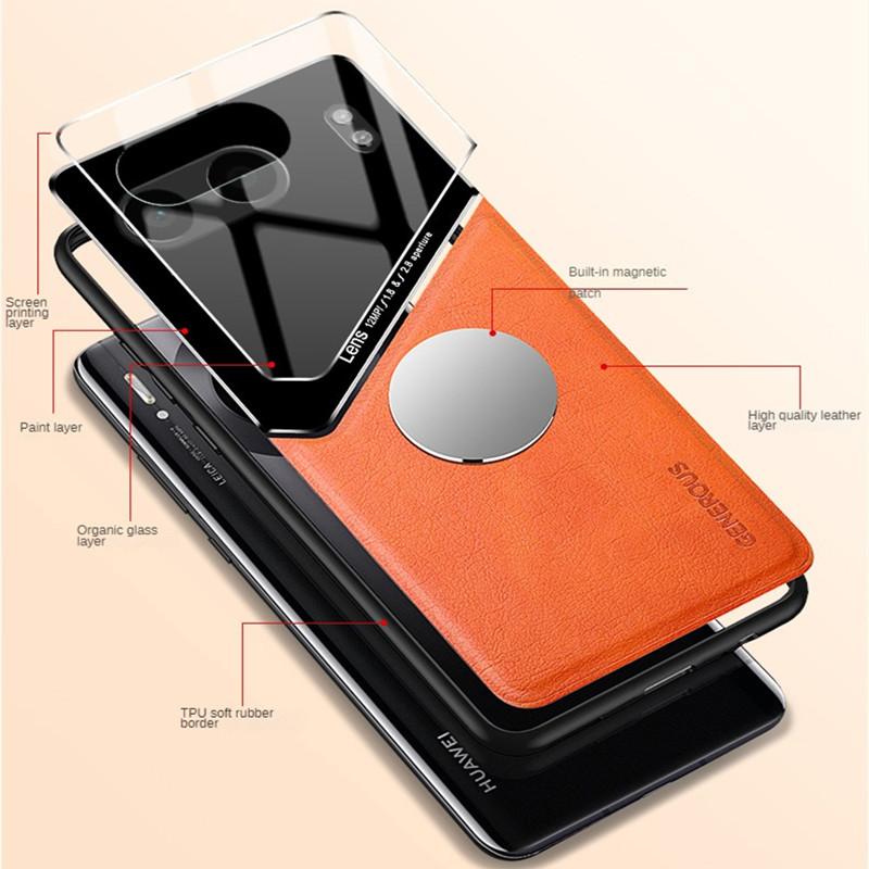 Ledertextur-Hülle für OnePlus Nord 4 5G-Abdeckung mit magnetischem Saughalter für das Auto Coque Fundas Capa