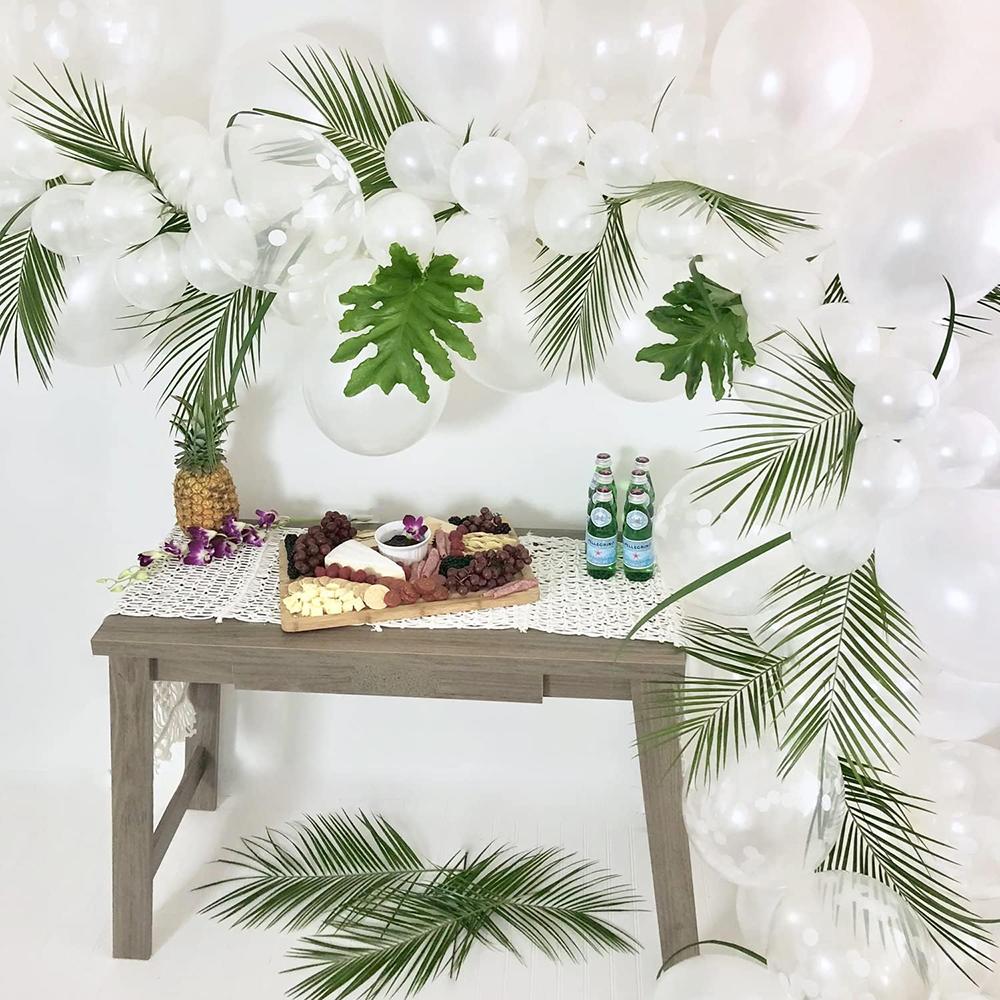 2/5Pcs Artificial Plants Tropical Palm Tree Leaves Home Garden Decoration Accessories Photography Prop Festival Wedding Supplies