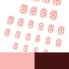 Polka Dot Wearable Nails - Short Style Fall/Winter Manicure False Nail Tips