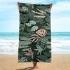 Summer Tropical Ultra-fine Fiber Beach Towel with Sun Protection