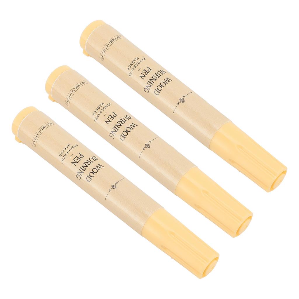 3Pcs Wood Burning Pen Kit Pyrography Marker Set Scorch Tools for Beginners Projects