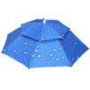 Portable Adjustable Fishing Sunshade Headwear Umbrella Hat for Camping Hiking